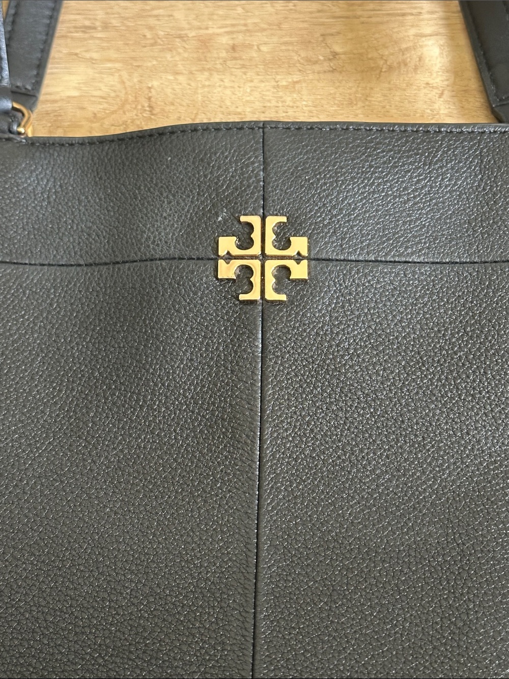 Tory Burch Ivy Side Zip Classic Black Pebbled Leather Large Shoulder Tote Bag - Picture 9 of 9